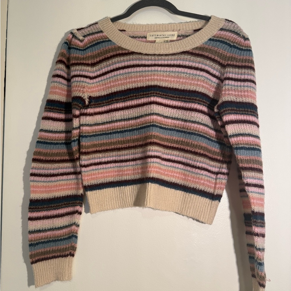 Saltwater LUXE Multicolor Striped Sweater